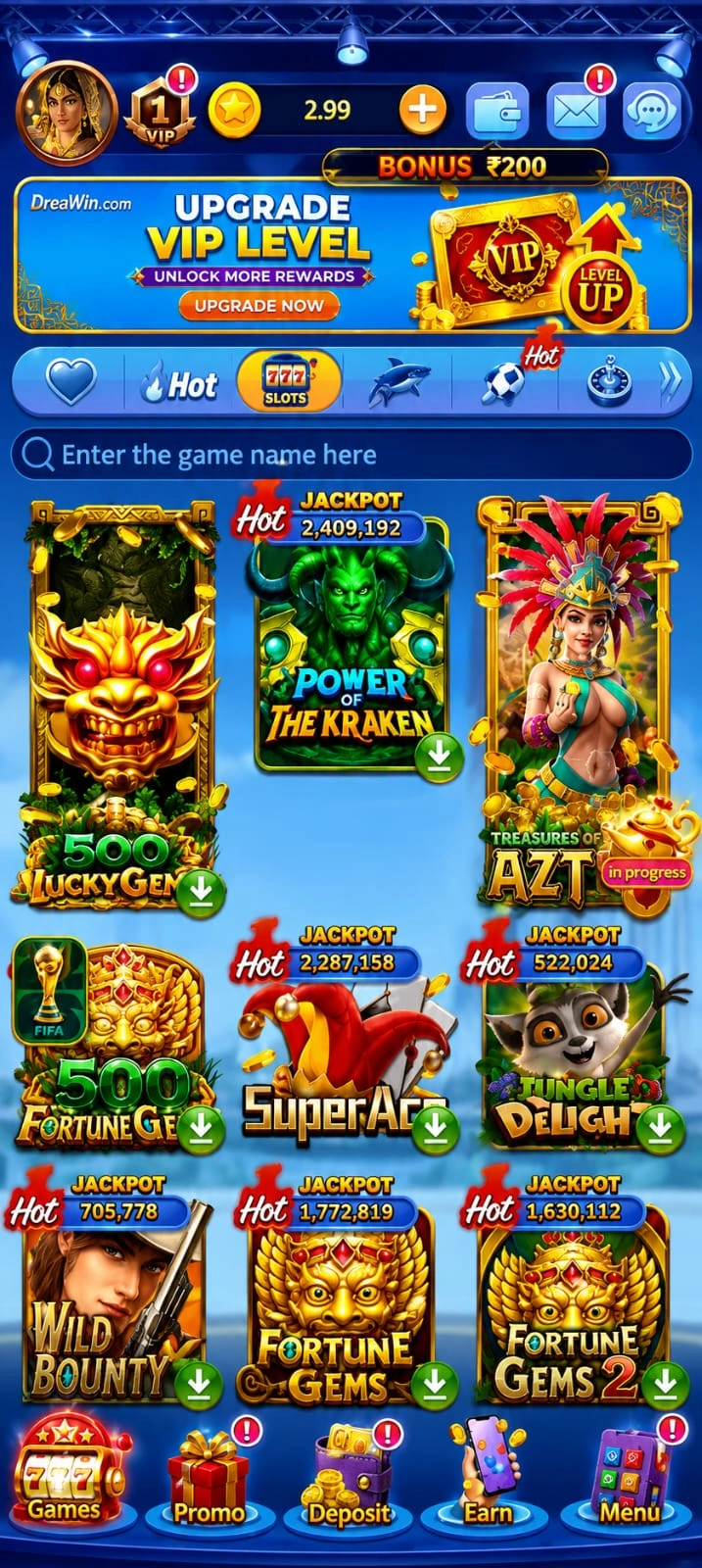 Diwa Win games lobby